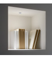 Recessed spotlight One Glass, metal, aluminum Black 1 bulb 5.1cm