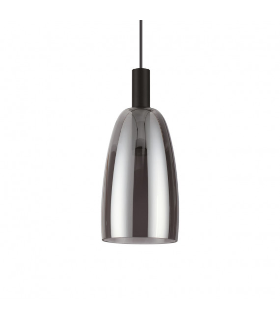 Lampada a sospensione Coco-2 1 lampadina Vetro, metallo Nero