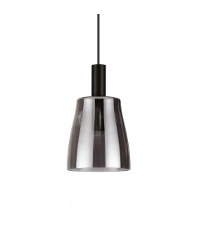 Coco-3 pendant lamp 1 bulb Glass, metal Black