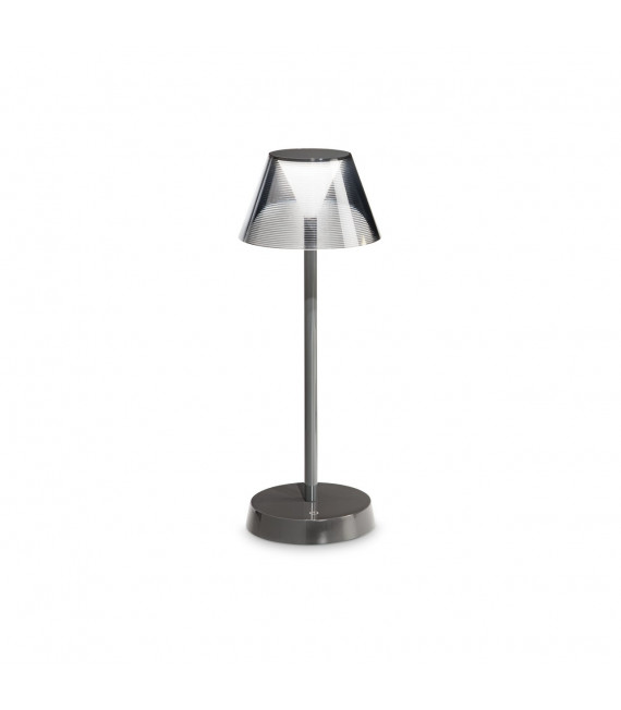 Lámpara LED empotrable Lolita Metal gris frío 1 bombilla 34,5cm