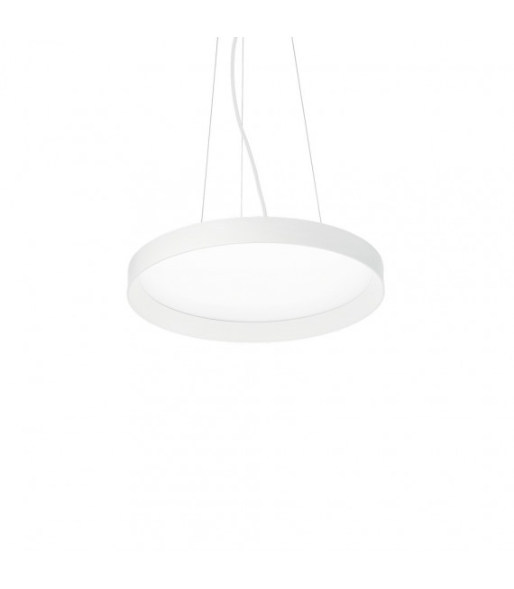 Suspensión LED integrada Fly 1 bombilla Metal, aluminio, plástico blanco