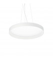 Integrated LED suspension Fly 1 bulb Metal, aluminium, white plastic