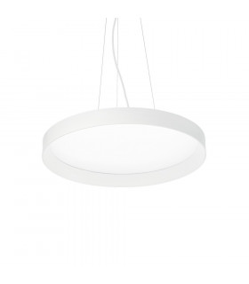 Sospensione LED integrata Fly 1 lampadina Metallo, alluminio, plastica bianca