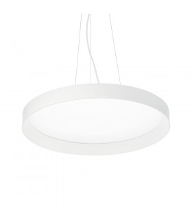 Integrated LED suspension Fly 1 bulb Metal, aluminium, white plastic
