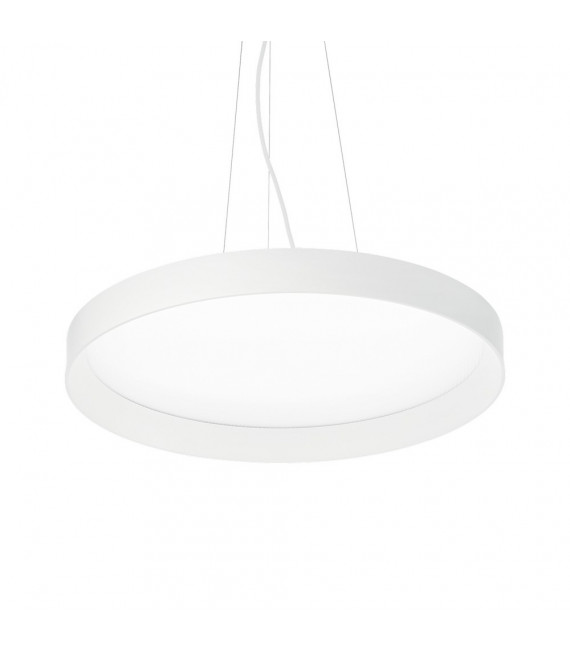 Suspensión LED integrada Fly 1 bombilla Metal, aluminio, plástico blanco