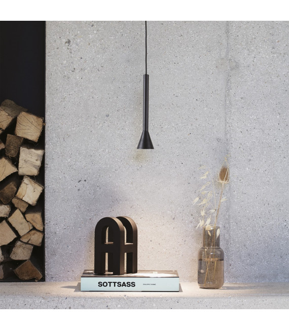 Diesis pendant lamp 1 bulb Black Metal