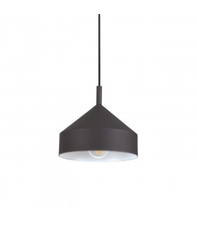 Lampada a sospensione Yurta 1 lampadina Metallo Nero