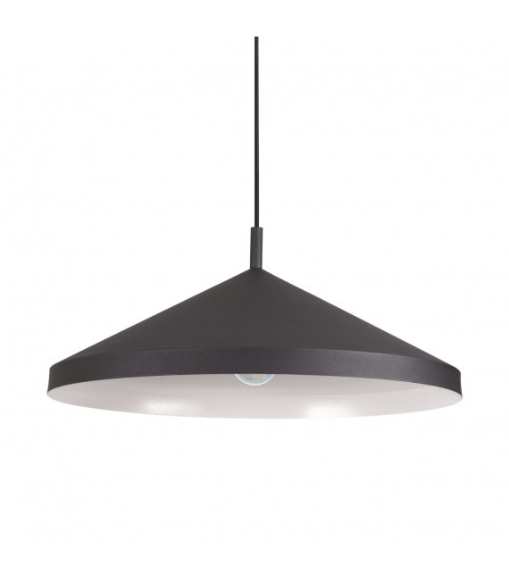 Lampada a sospensione Yurta 1 lampadina Metallo Nero