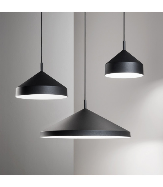Lampada a sospensione Yurta 1 lampadina Metallo Nero