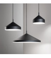 Yurta pendant lamp 1 bulb Black Metal