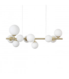 Perlage pendant light 10 bulbs Glass, metal
