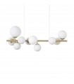 Suspension Perlage 10 ampoules Verre,métal