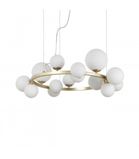 Perlage 14-bulb pendant lamp Glass, metal