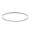 Integrated LED suspension Oracle 1 bulb Metal, aluminum Black