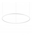 Integrated LED suspension Oracle 1 bulb Metal, white aluminum