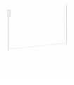 Essence integrated LED pendant light 1 bulb White metal