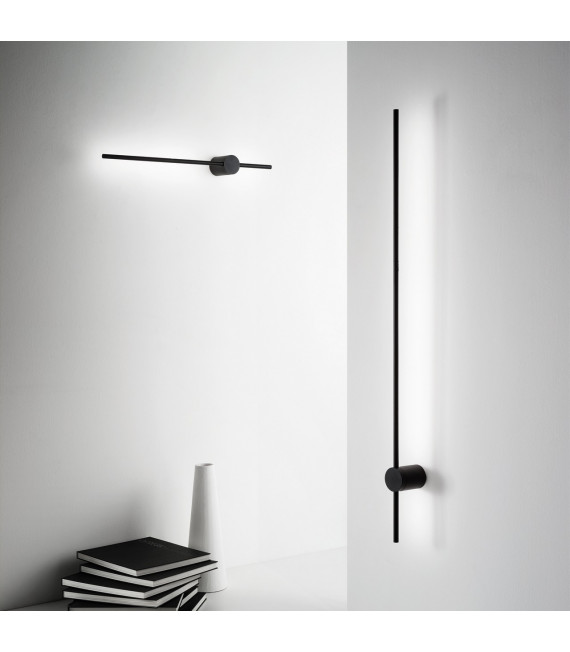 Integrierte LED-Wandleuchte Essence Black Metal 1 Glühbirne 7cm