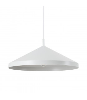 Lámpara colgante Yurta 1 luz Metal blanco