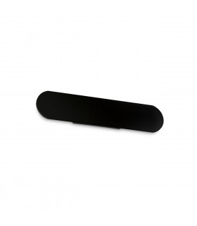 Integrierte LED-Wandleuchte Echo Black Metal 1 Glühbirne 9cm