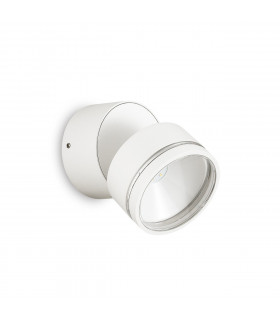 Foco Bombilla Omega 1 Cristal, metal blanco