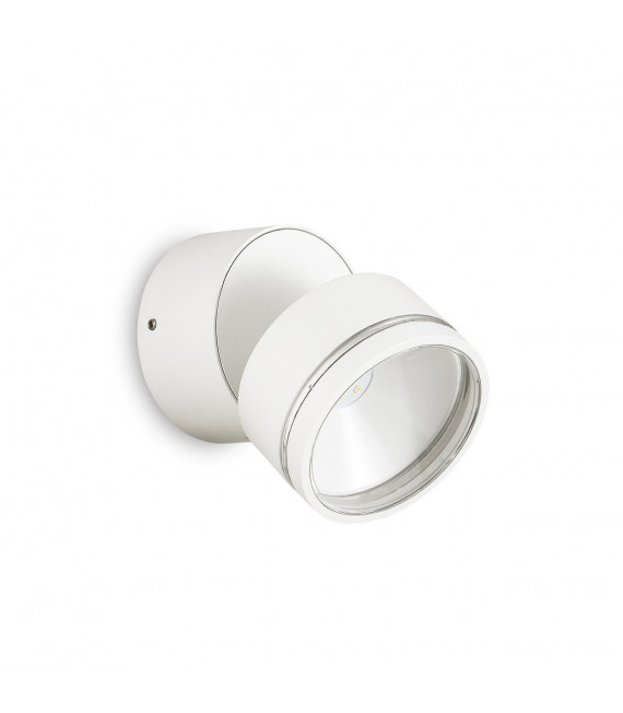 Foco Bombilla Omega 1 Cristal, metal blanco