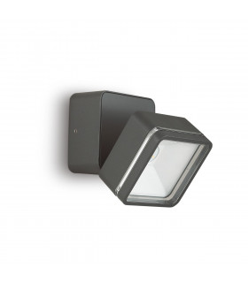 Spot Omega Glas, Metall Anthrazit 1 Birne 9cm