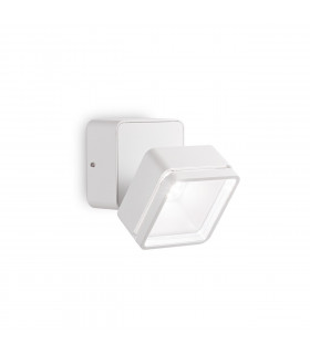 Faretto Omega Vetro, metallo bianco 1 lampadina 9cm