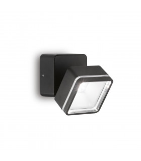 Faretto Omega Vetro, metallo nero 1 lampadina 9cm