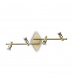 Barre de spots Slem Métal Laiton 4 ampoules 16cm