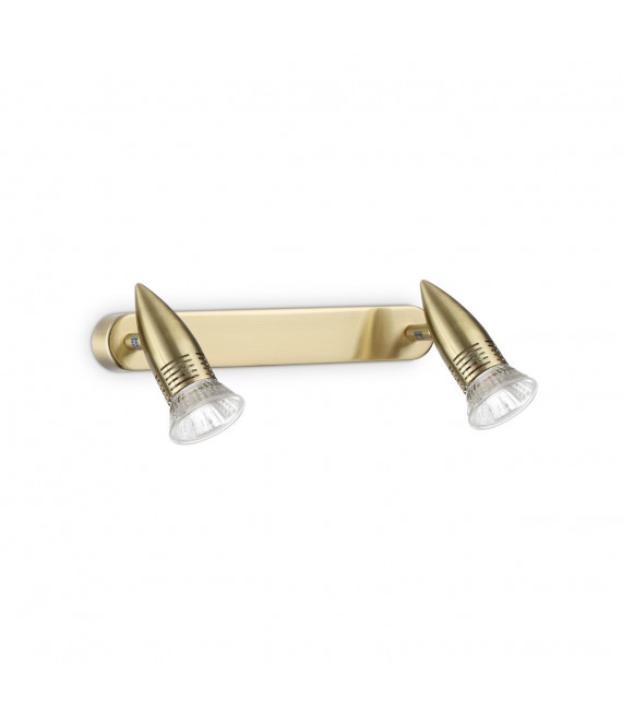 Faretto Alfa Metal Ottone 2 lampadine 11cm