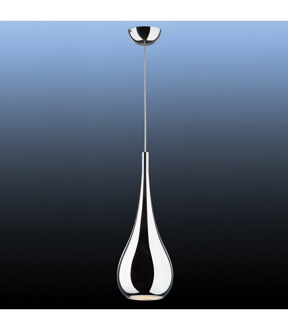Suspension Lava Métal Chrome 1 ampoule 52cm