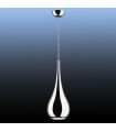Suspension Lava Métal Chrome 1 ampoule 52cm
