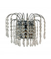 Design wall lamp Amir Metal Chrome 2 bulbs 25cm
