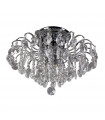 Plafonnier Design Firenza Métal Chrome 4 ampoules 32cm