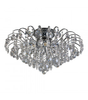 Design ceiling lamp Firenza Metal Chrome 6 bulbs 35cm