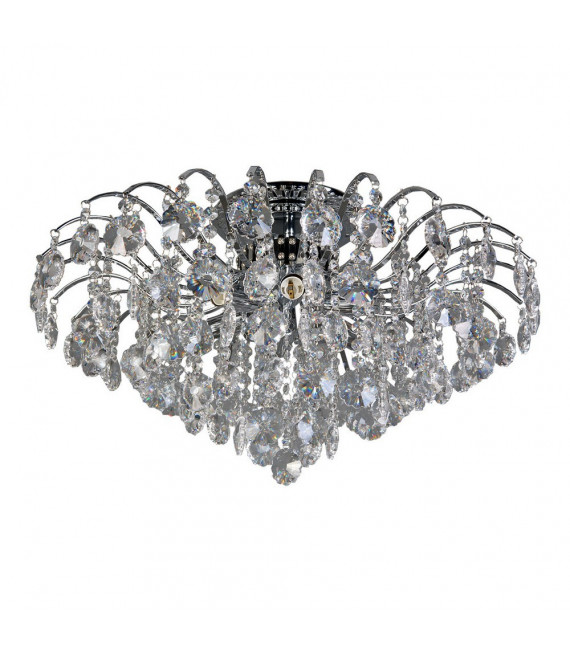 Design-Deckenleuchte Firenza Metal Chrome 6-flammig 35cm