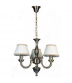 Suspension abats jours Frati Métal Doré 3 ampoules 36cm