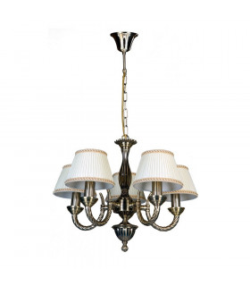 Frati pantalla lámpara colgante Metal Dorado 5 bombillas 36cm