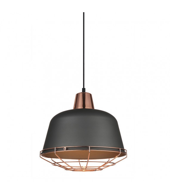Annika Black Metal Pendelleuchte 1 Glühbirne 30cm