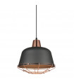 Suspension Annika Métal Noir 1 ampoule 30cm