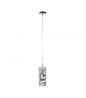 Lampada a sospensione di design Hello Metal Chrome 1 lampadina 25cm