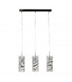Hello Metal Chrome pendant light 3 bulbs 25cm