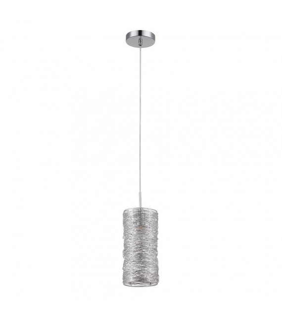 Linton Silver Metal Pendelleuchte 1 Birne 24cm