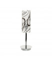 Hello Metal Chrome table lamp 1 bulb 46cm