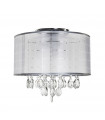 Design Ceiling Light Kiki Metal Chrome 3 bulbs 40cm