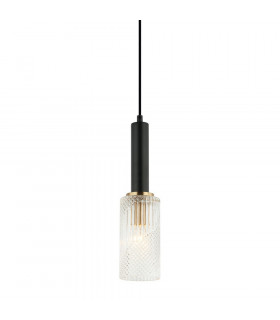 Colgante de diseño Perola Acero Negro 1 bombilla 112cm