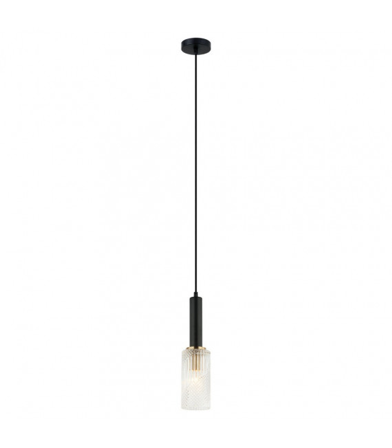 Colgante de diseño Perola Acero Negro 1 bombilla 112cm