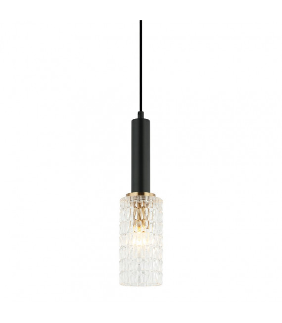 Colgante de diseño Perola Acero Negro 1 bombilla 112cm