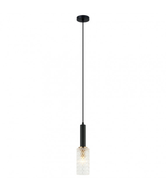 Colgante de diseño Perola Acero Negro 1 bombilla 112cm