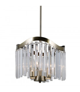 Lampada a sospensione Sabrig 3 lampadine Bronzo antico